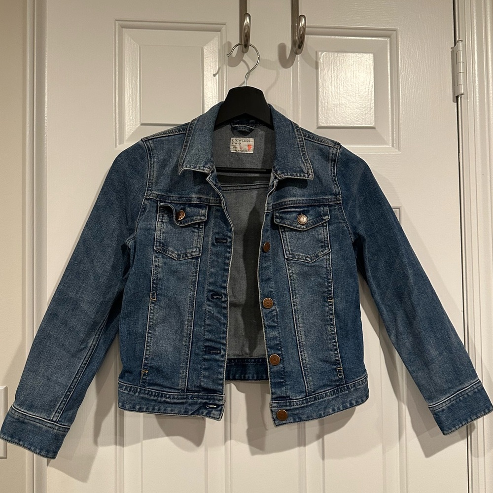 Girls Crewcuts Stretch Denim Jacket size 10